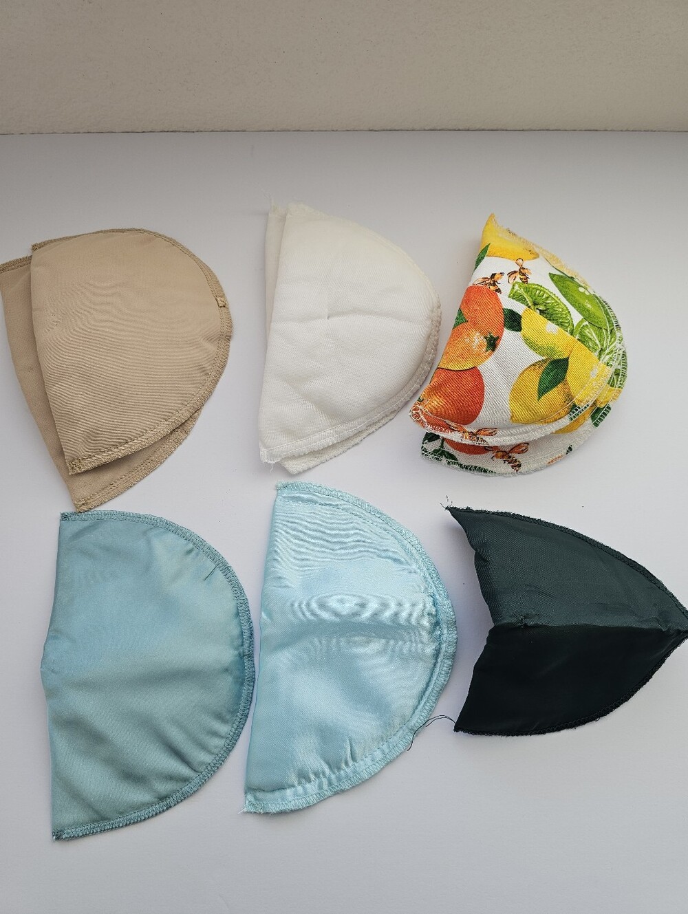 Vintage 80s/90s Shoulder Pad Lot - 3 Pairs + 3 Singles - Multi-Style & Color​